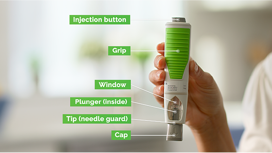 Adalimumab-adbm Pen 1 Button 3 Step Activation Diagram